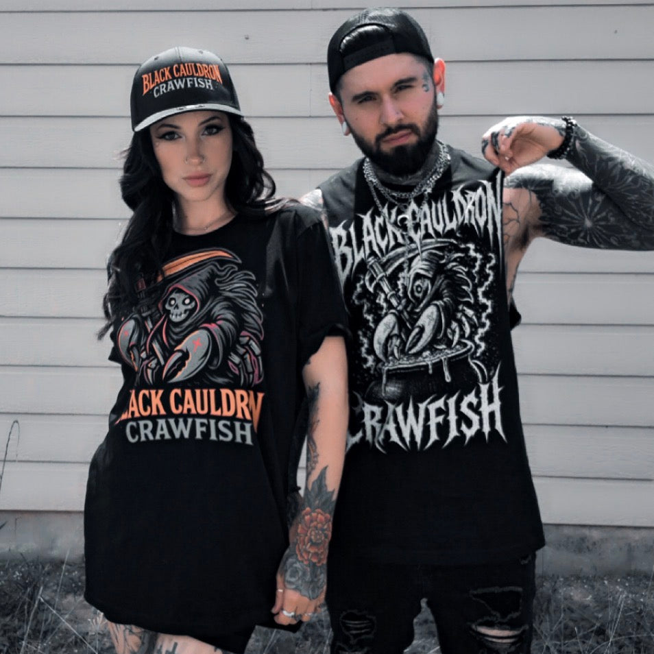 Black Cauldron Crawfish Metal Unisex t-shirt